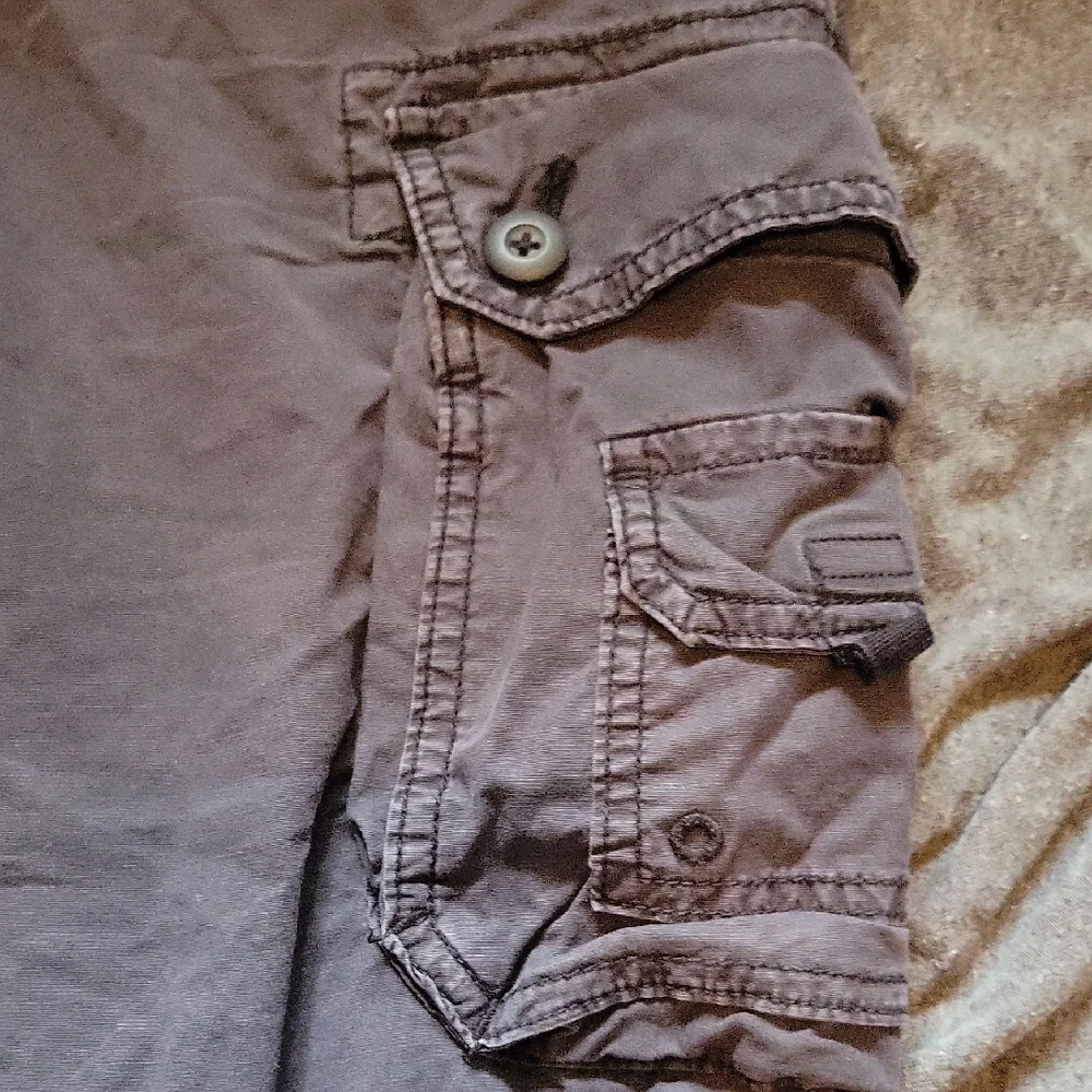 American Eagle Outfitters Women's Charcoal Ankle Jogger Pants - Picture 6 of 7